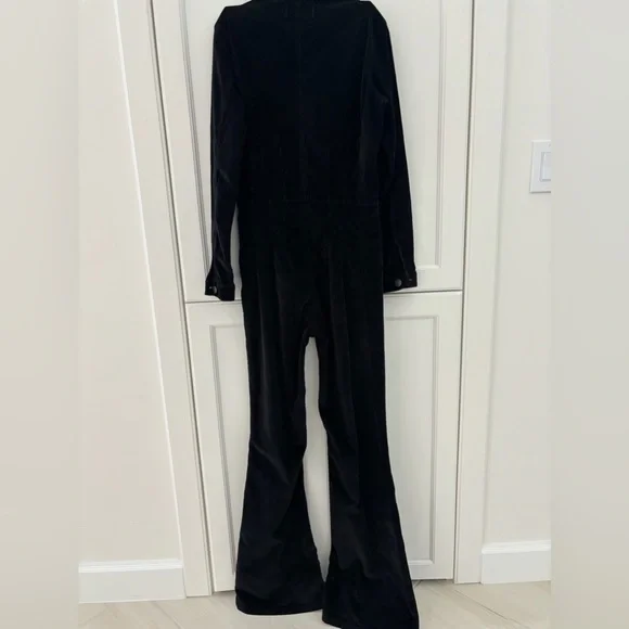 FREE PEOPLE We the Free Jayde Cord Flare Jumpsuit / Black - Picture 8 of 8